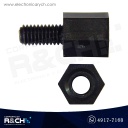 TN-6MP Espaciador o separador plástico M3x6+6mm con tuerca