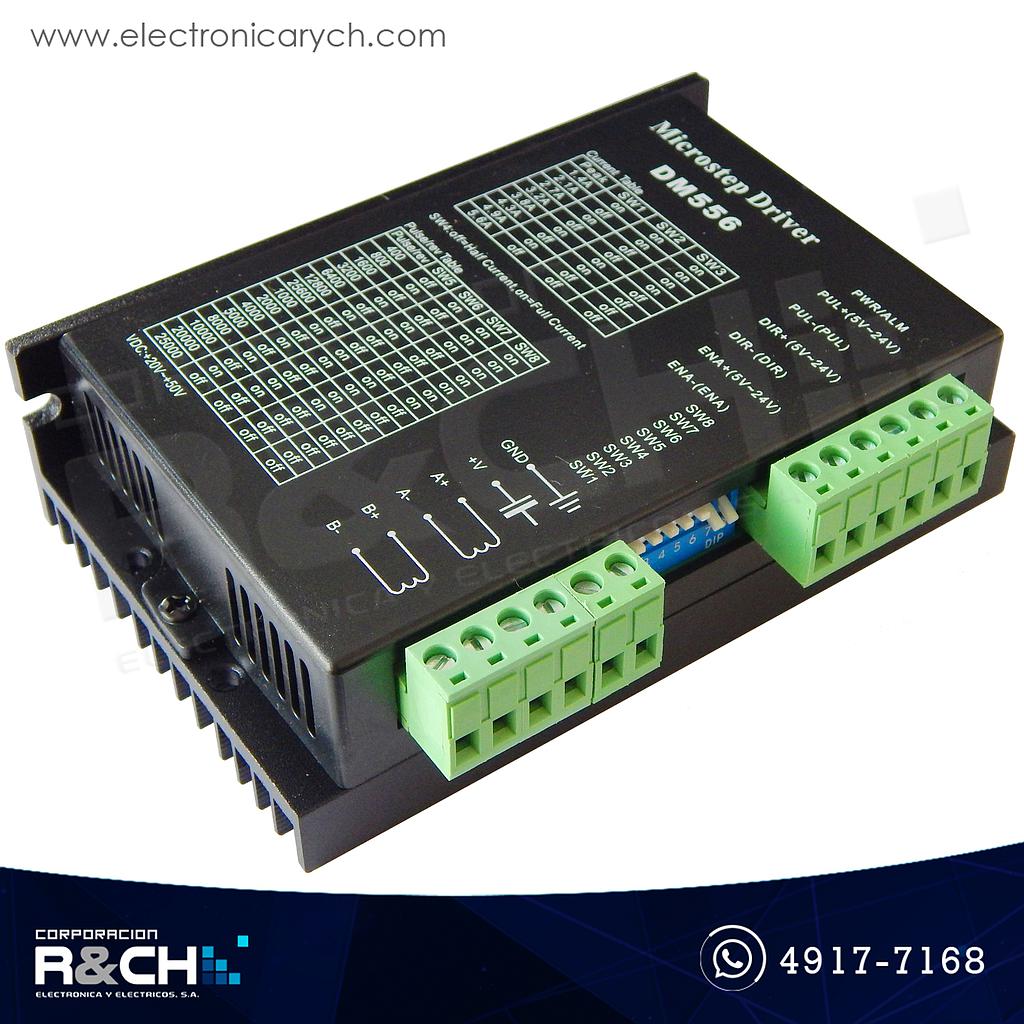 MD-DM556 Módulo controlador de motores stepper 2 fases 5.6A