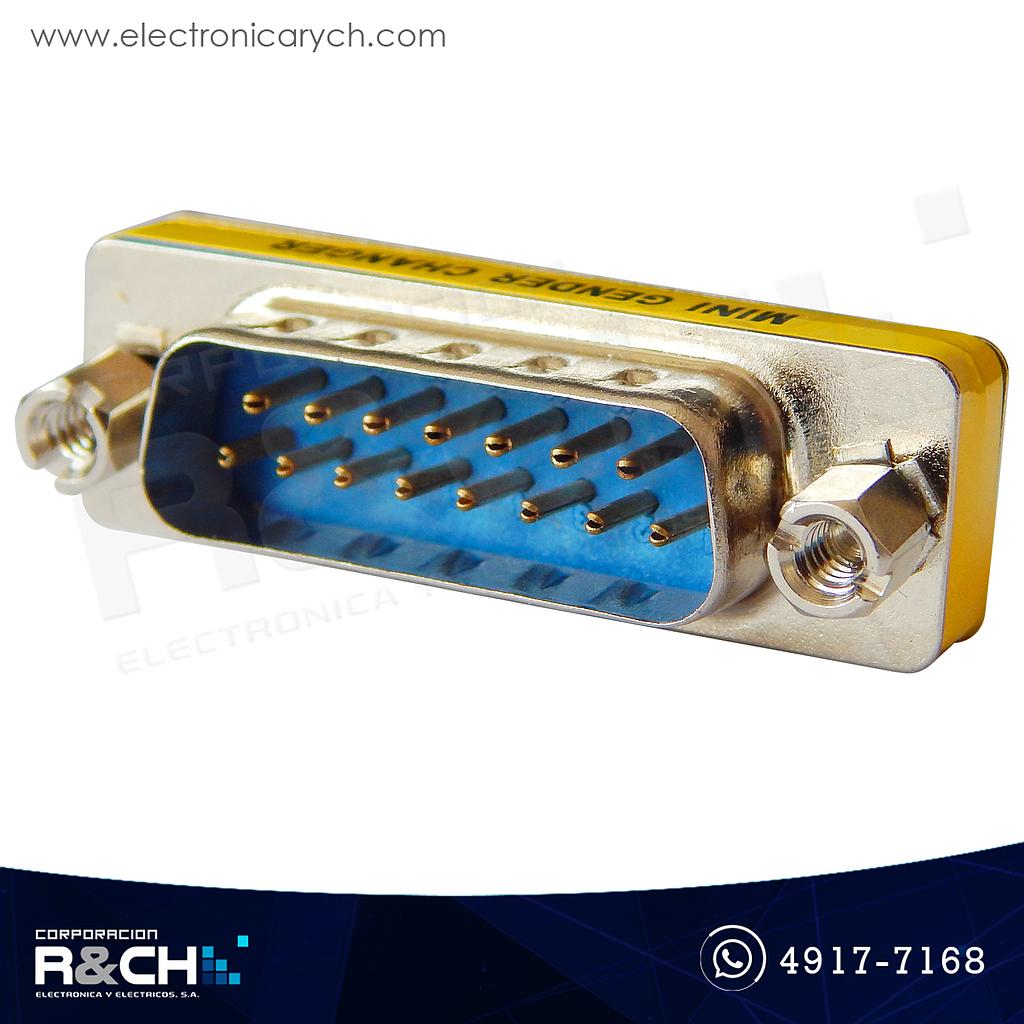 CN-DB15MMR Conector DB15 Unión Macho Macho RS232