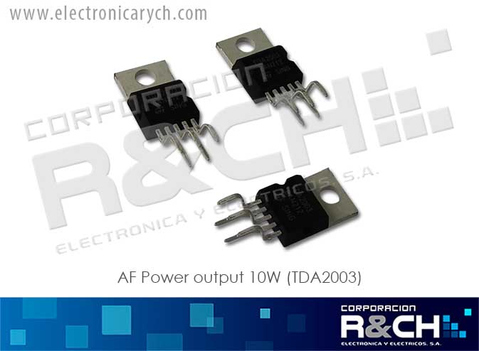 NTE1288 AF Power output 10W (TDA2003)