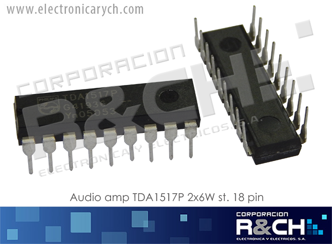 TDA1517P Audio amp TDA1517P 2x6W st. 18 pin