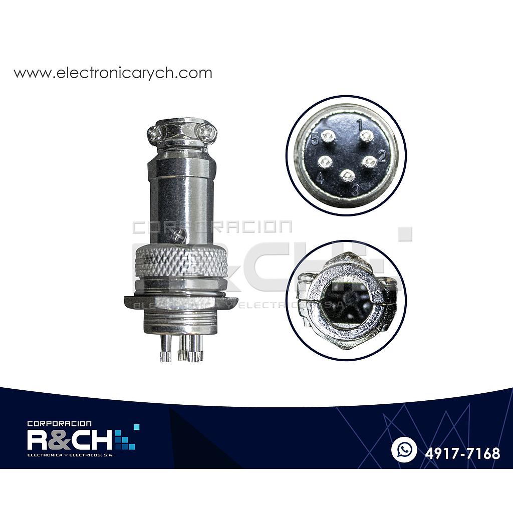 CN-GX16-5 Conector GX16 5 Pin Macho y Hembra
