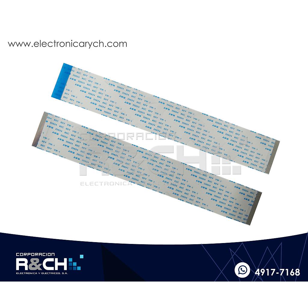 CB-30LO21 Cable FFC De Lado Opuesto 30 Lineas 1mmx20cm