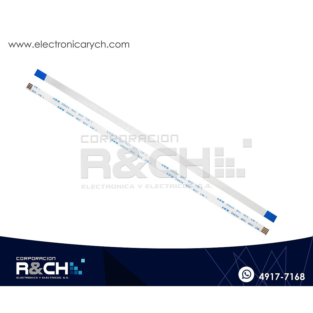 CB-4ML21 Cable FFC Mismo Lado 4 Lineas 1mmx20cm