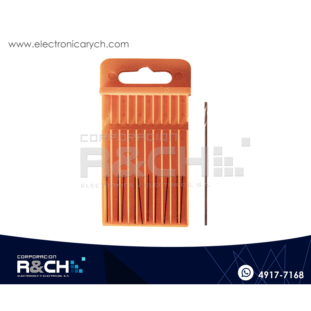 BC-1005 Set de Brocas 0.5mm Cobalto 10 unidades