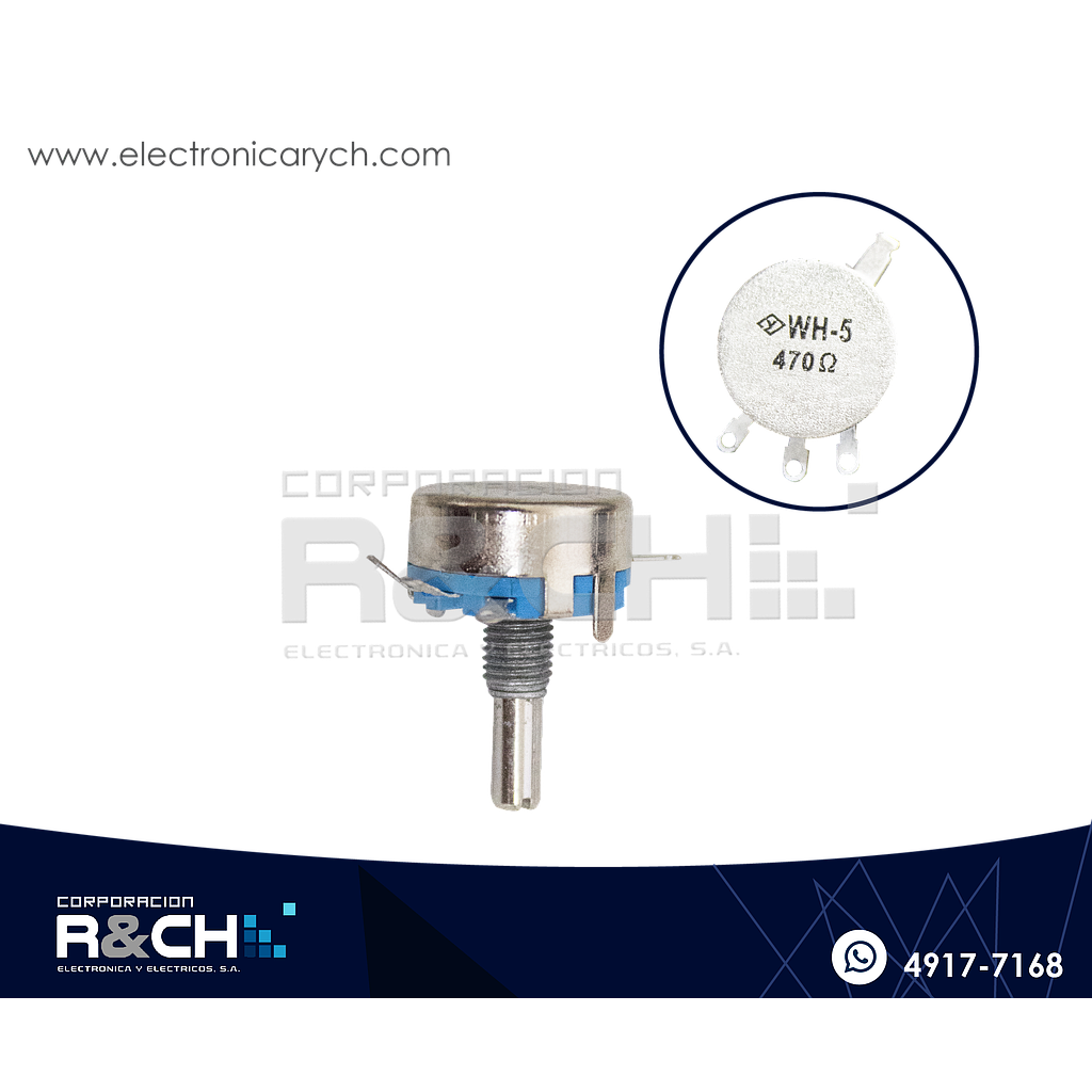 PT-470H5 Potenciometro 470 ohm WH5-1A