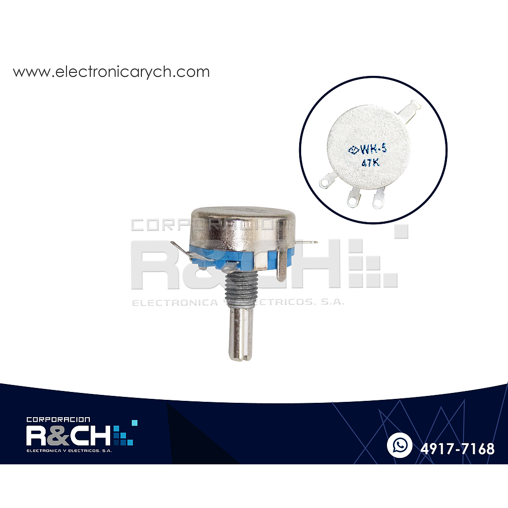 PT-47KH5 Potenciometro 47K ohm WH5-1A