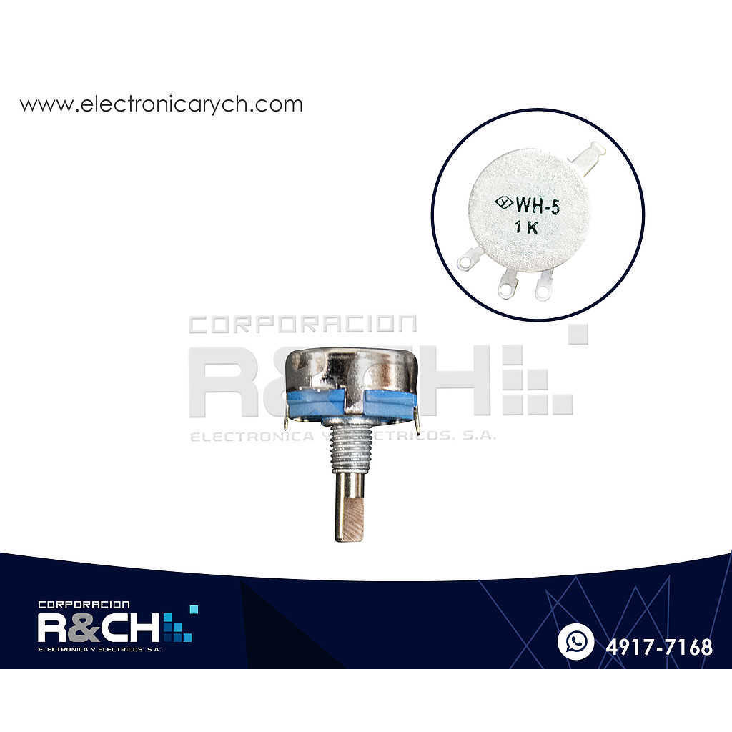 PT-1KH5 Potenciometro 1K ohm WH5-1A