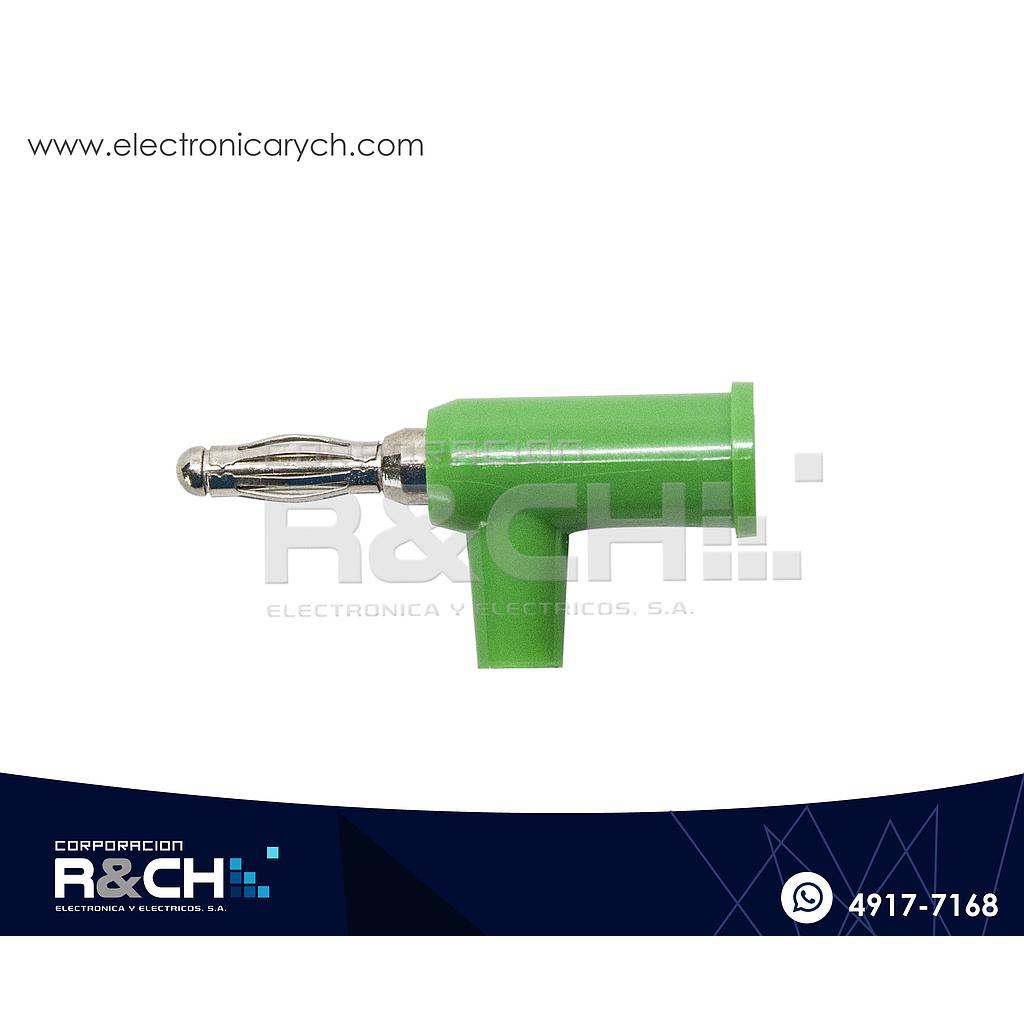 PL-348G Plug Banana Tipo Pistola Apilable Verde Unidad