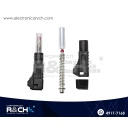 PL-343B Plug Banana Apilable Negra Aislada