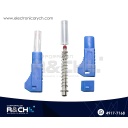 PL-343BL Plug Banana Apilable Azul Aislada