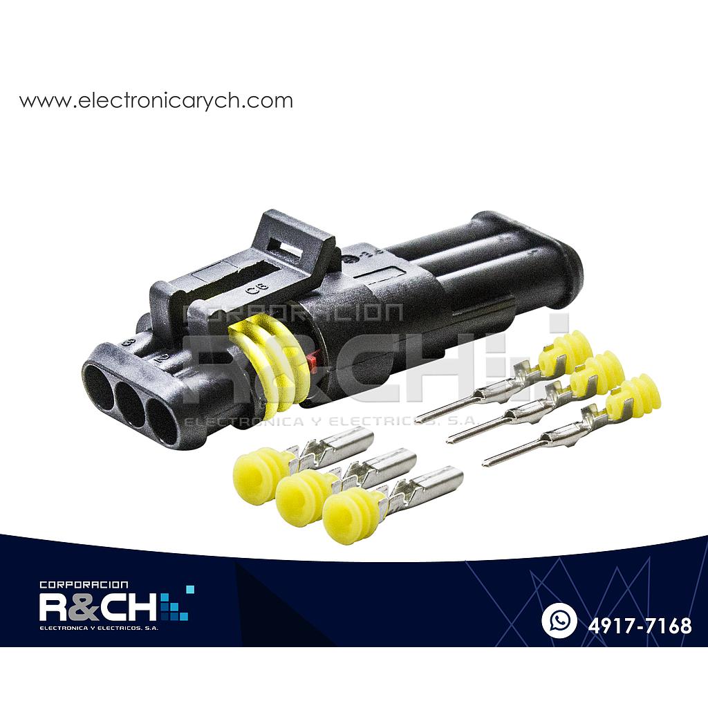 CN-363P Conector 3 Pin Impermeable