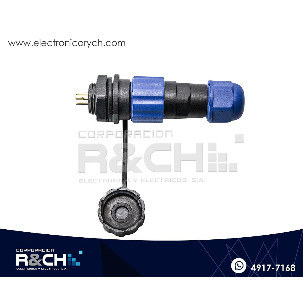 CN-143 Conector Impermeable 3 Pin SD13 13mm IP68