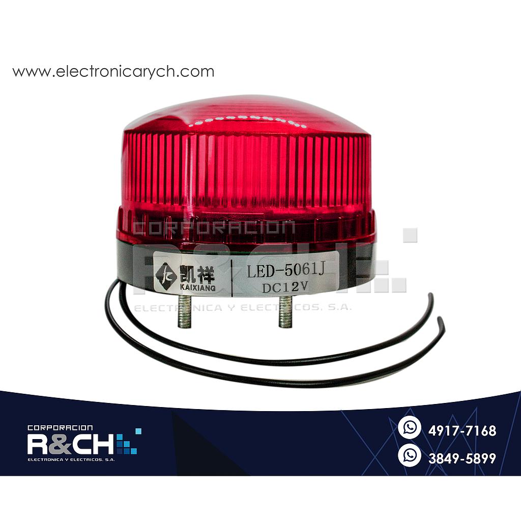 5061-12R Sirena Estroboscopica 12V Rojo