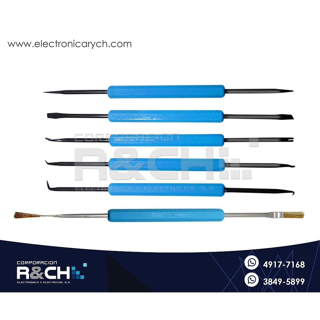 HM-610 Kit de Herramientas para Reparar y Soldar 6 en 1