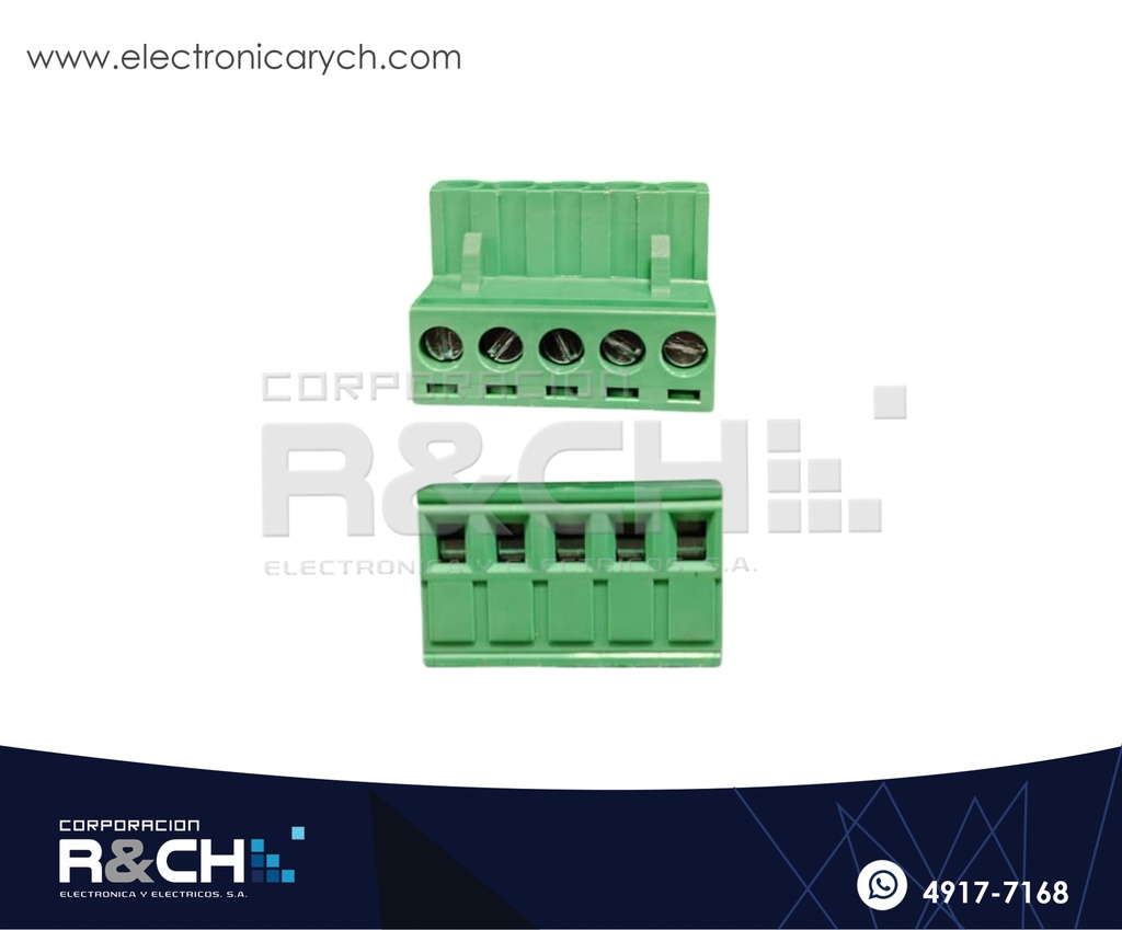 TN-5P5P Plug para Terminal block 5P 5.00m