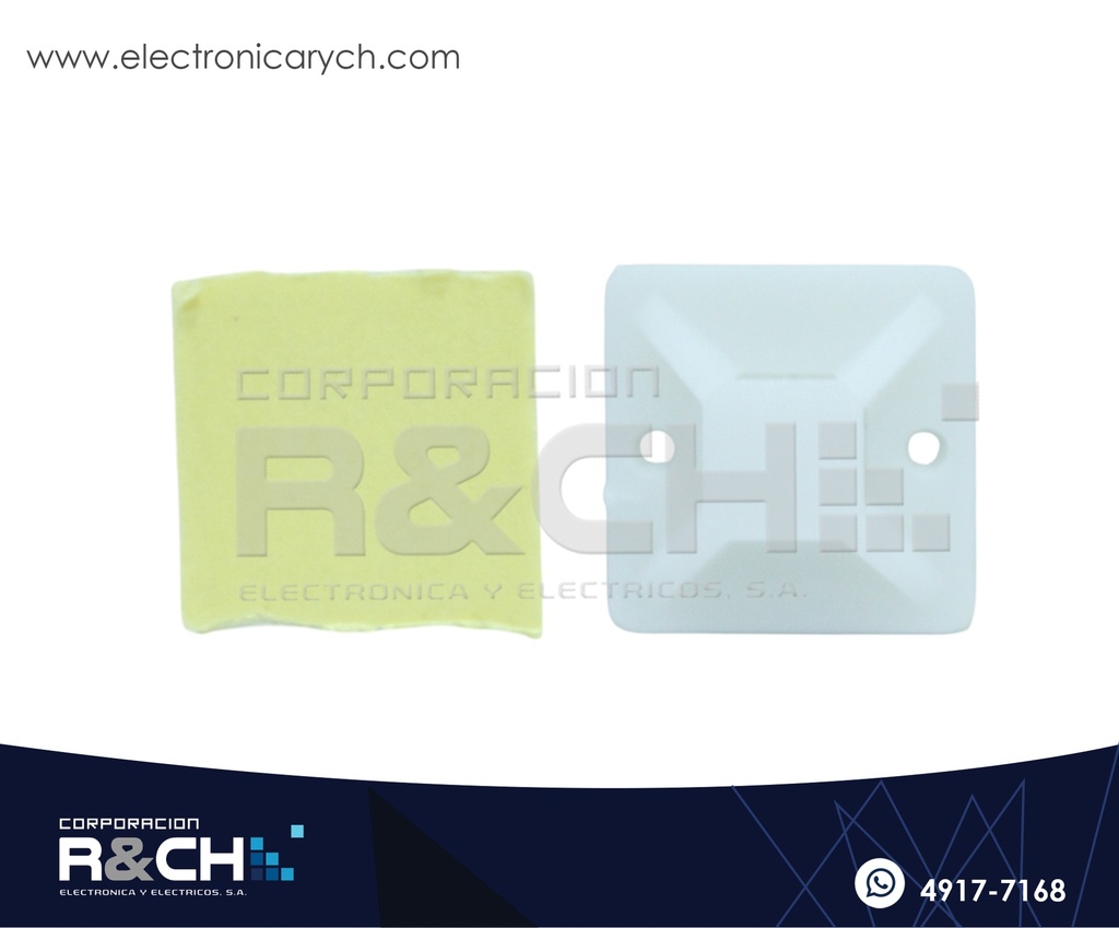 BS-C20 Base Auto Adherible Para Cinchos 20x20mm