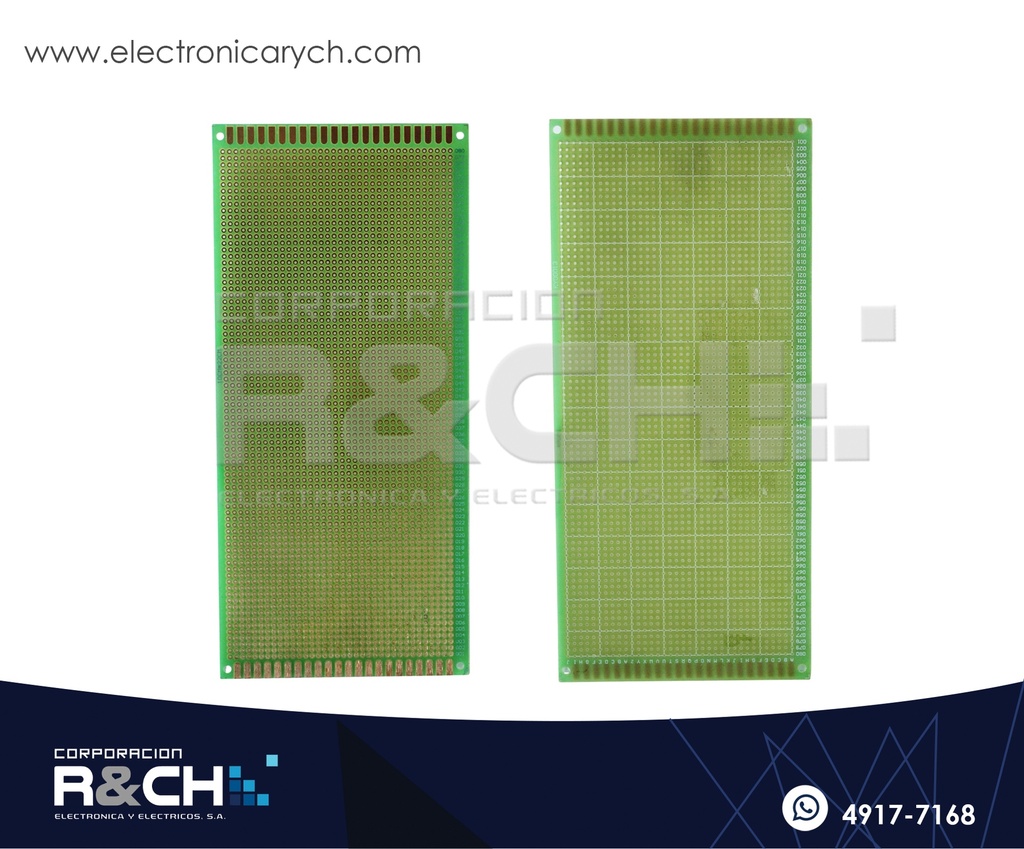 PC-1022F Placa Perforada 10x22cm Una Cara Fibra