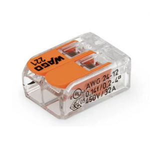 CN-412 Conector 2 Vias Wago 221-412