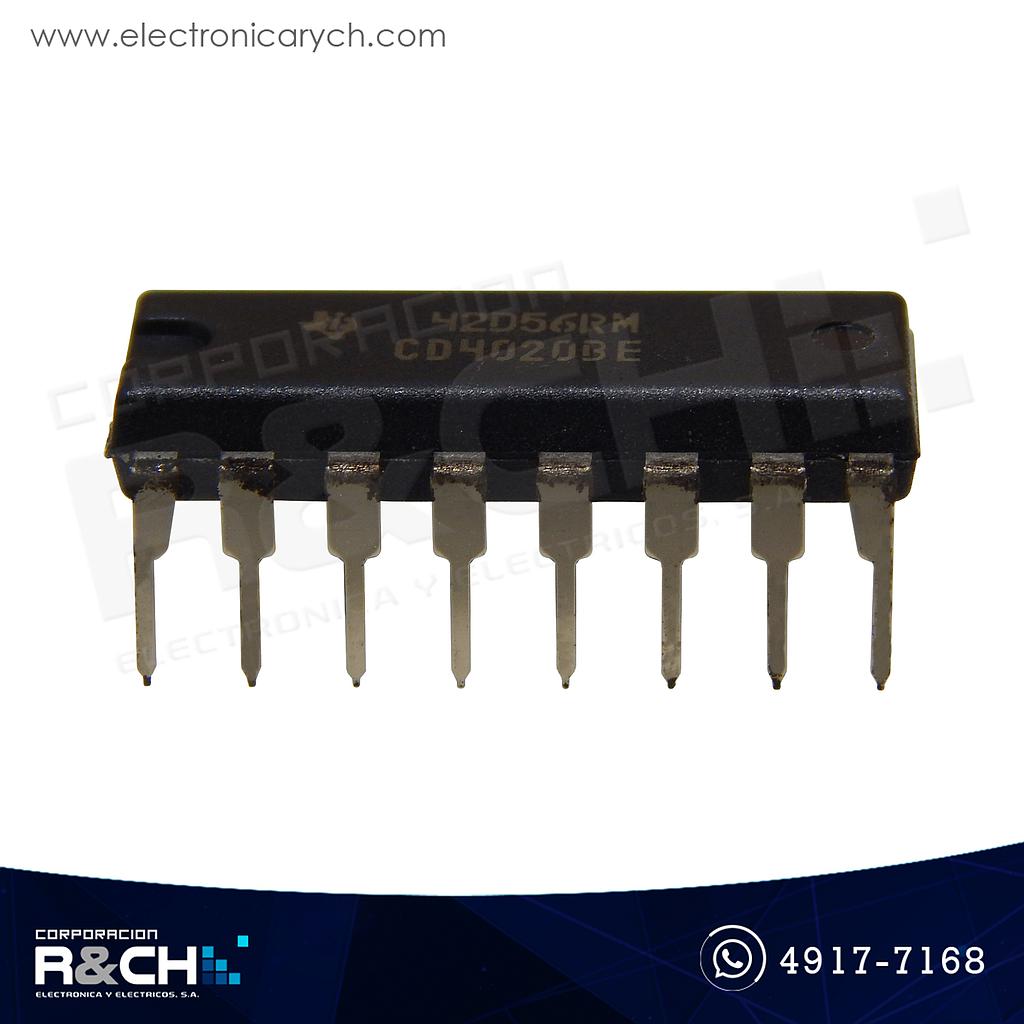 NTE4020B CMOS contador bin/rip