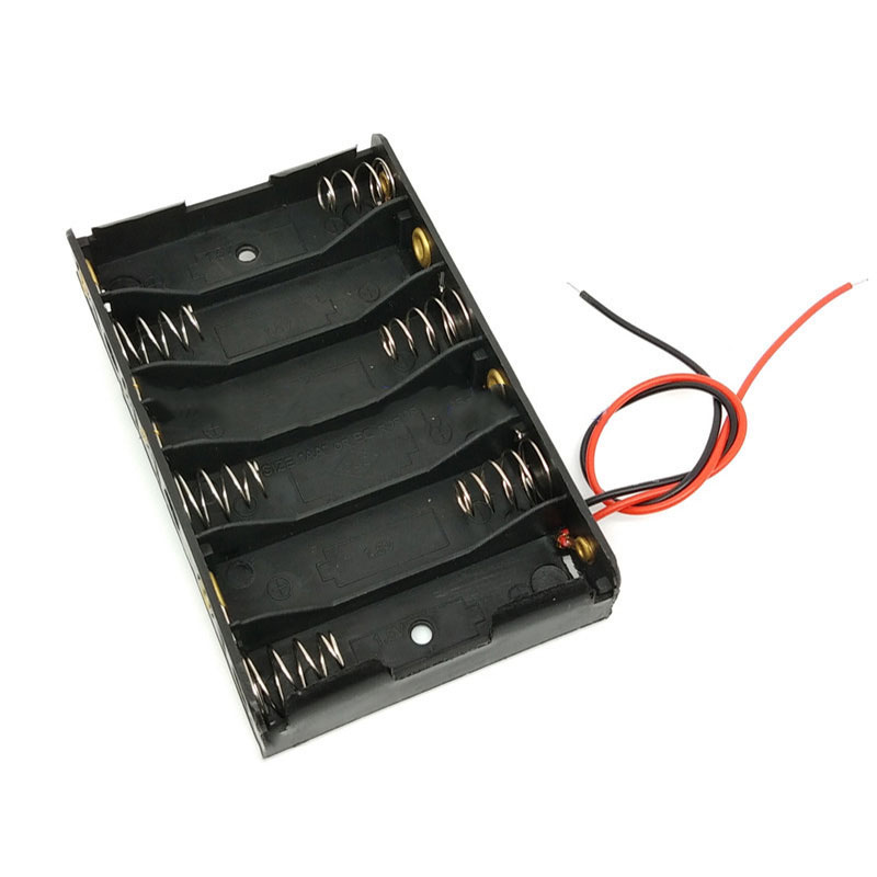 PR-B6XAAH Porta Bateria 6xAA Horizontal