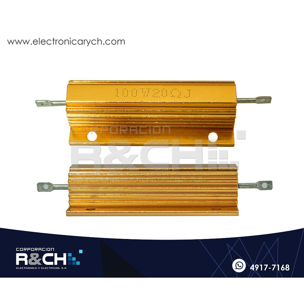 RX-20/100 Resistencia 20 ohm 100W Aluminio