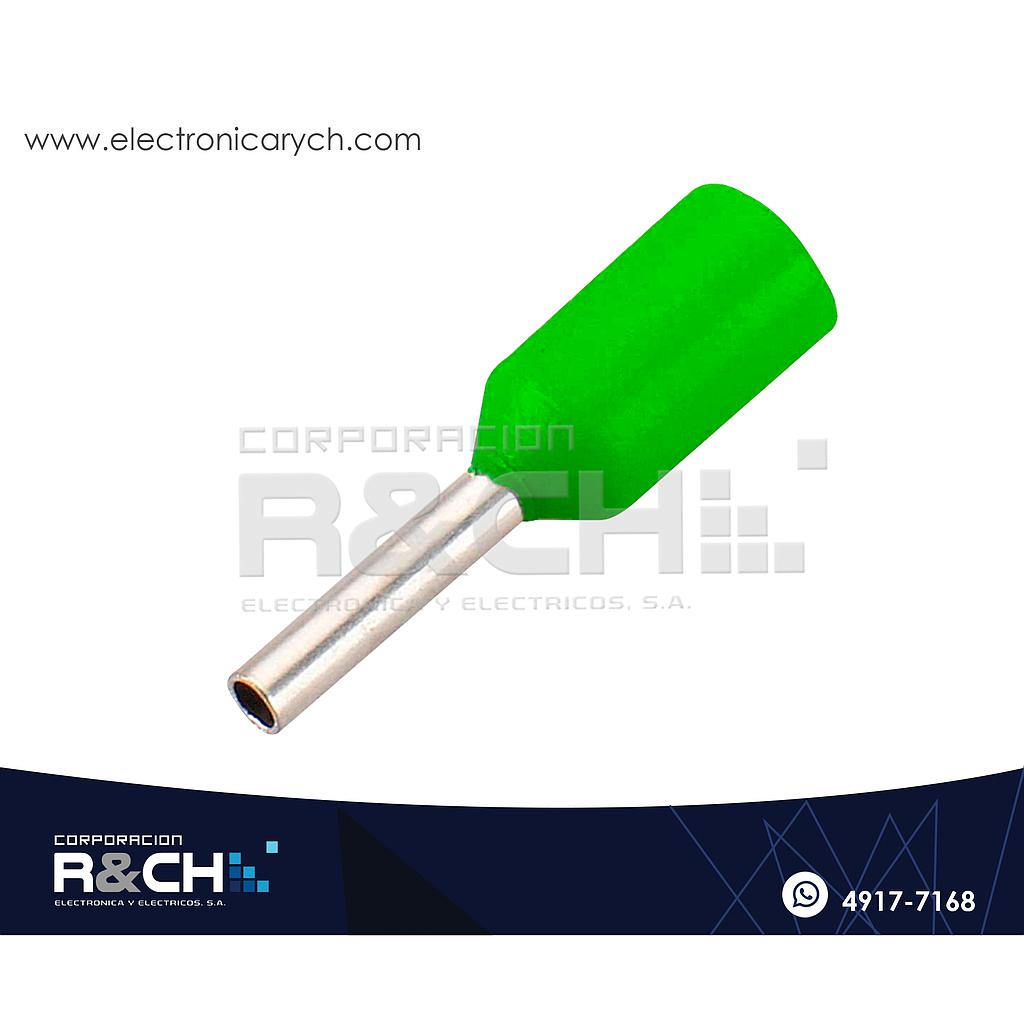 TN-F1G Terminal Tipo Pin 1mm Verde