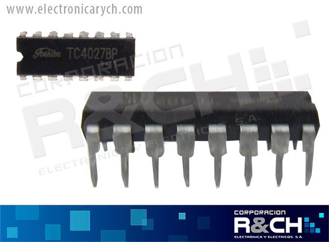 NTE4027B CMOS dual flip-flop J-K M-S