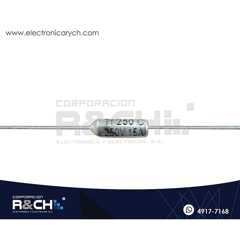 FT-250F Fusible Termico 250ºC 250V 15A