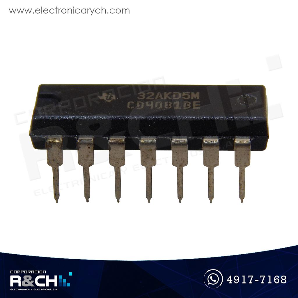 NTE4081B CMOS guad AND