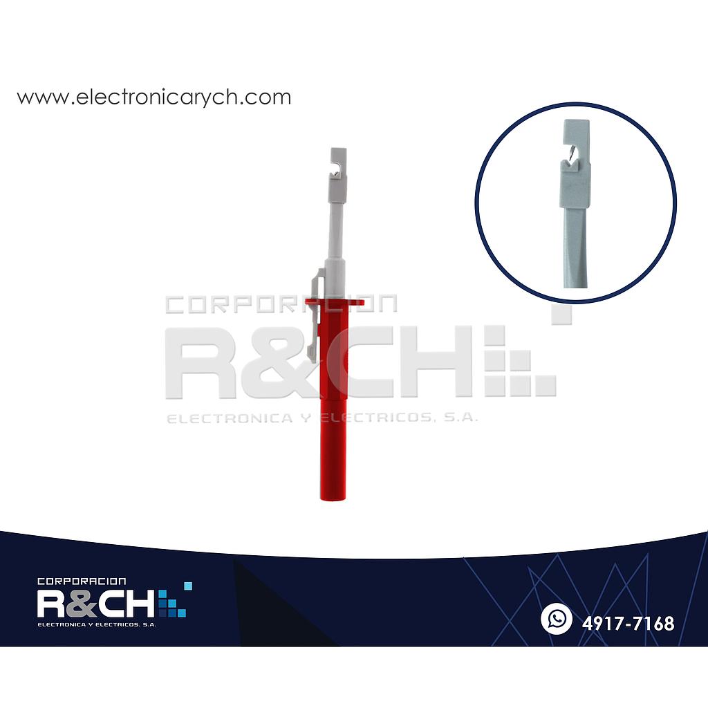 PU-489R Punta de Prueba con Clip de Perforacion Roja