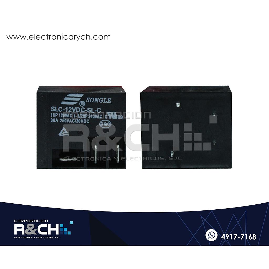 RL-SLC124P Relay 1 Polo 1 Tiro 12V 30A