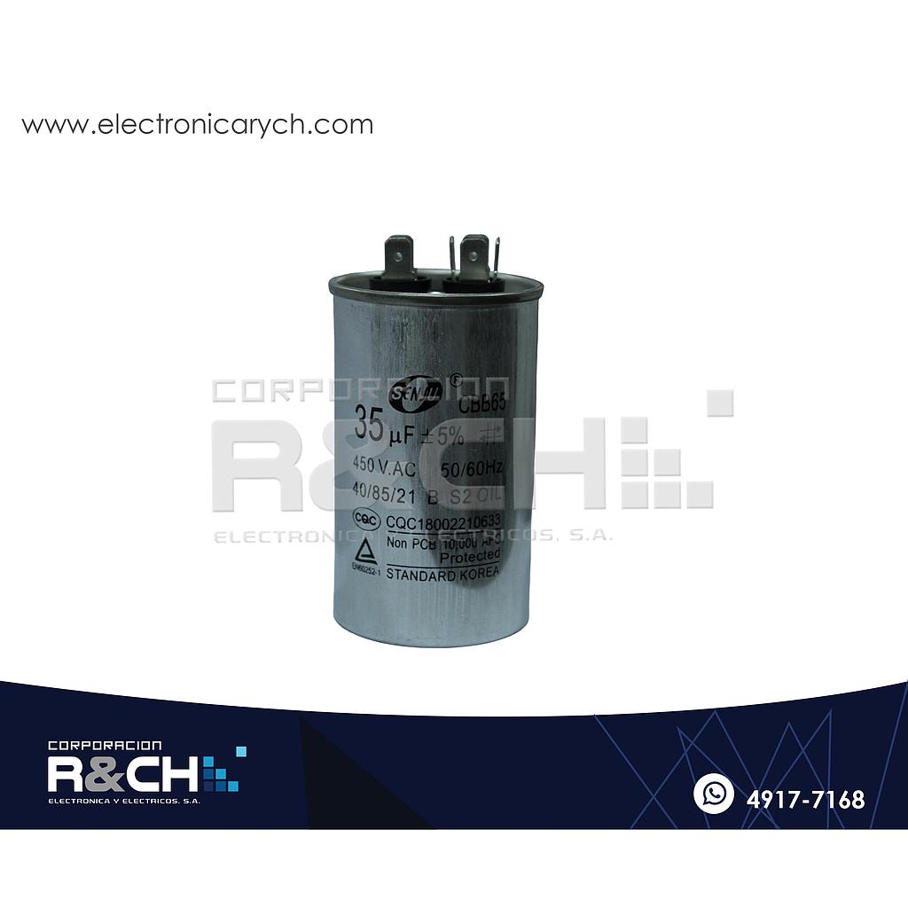 CBB65-35 Capacitor de Arranque 35uF 450V AC