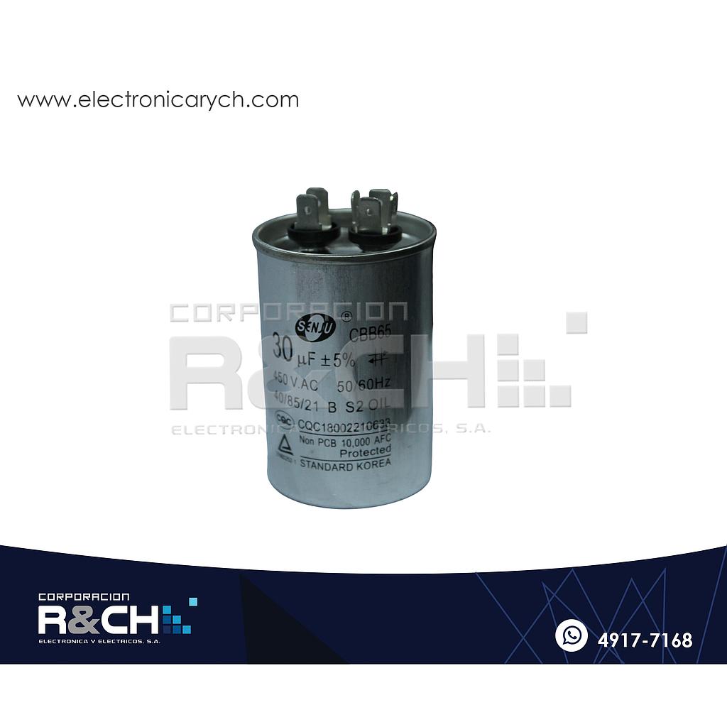 CBB65-30 Capacitor de Arranque 30uF 450V AC