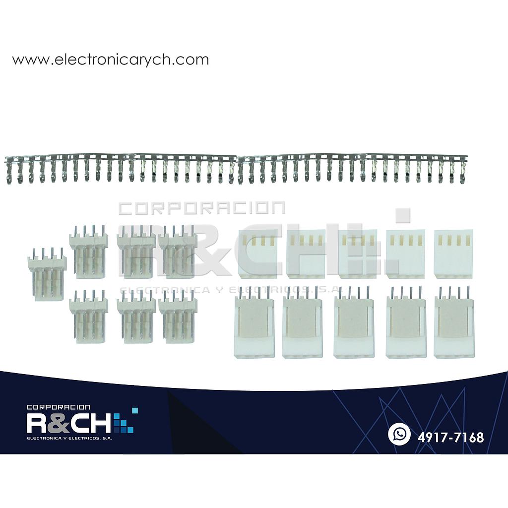 SX-KF-4 Set de Conectores 4 Pin 2.54mm Macho+Hembra
