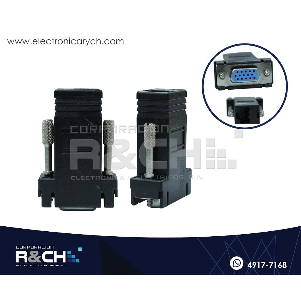 AD-1545F Adaptador DB15 Hembra a RJ45 jack