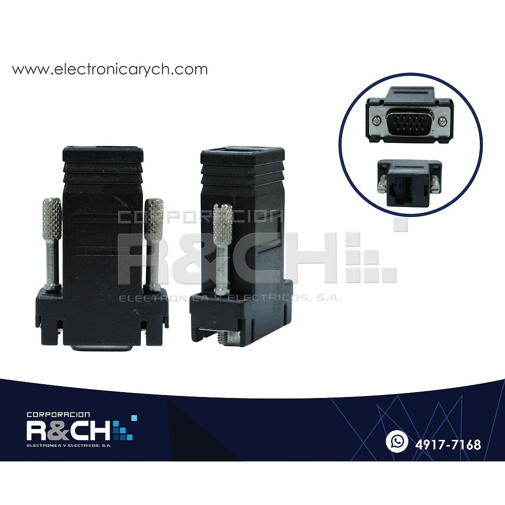 AD-1545M Adaptador DB15 Macho a RJ45 jack