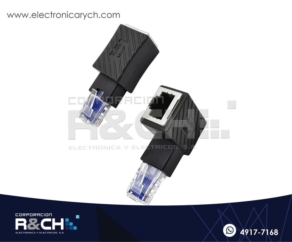 AD-45MR Adaptador RJ45 Plug a Jack Recto