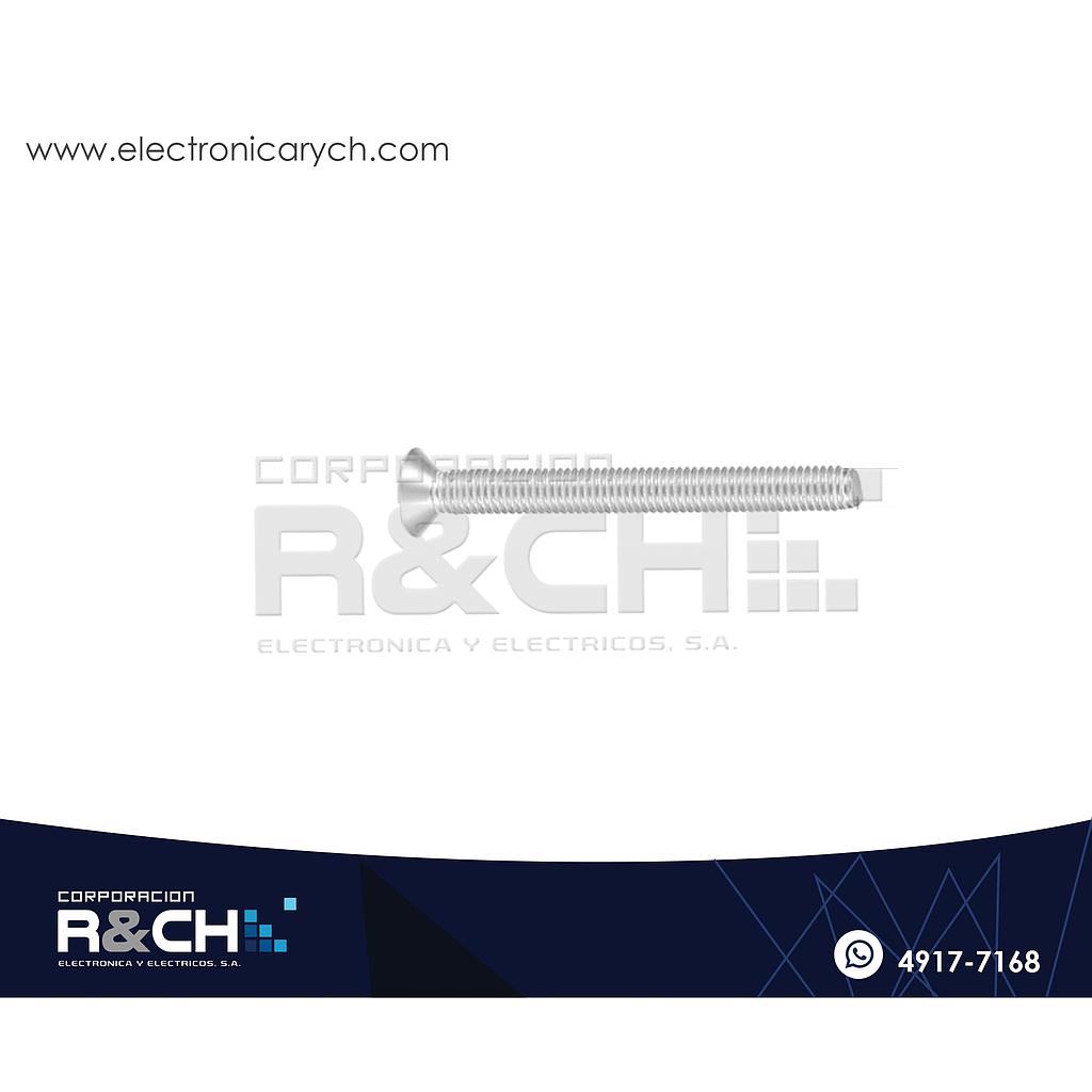 TOR-P440 Tornillo M4x40mm Cabeza Plana