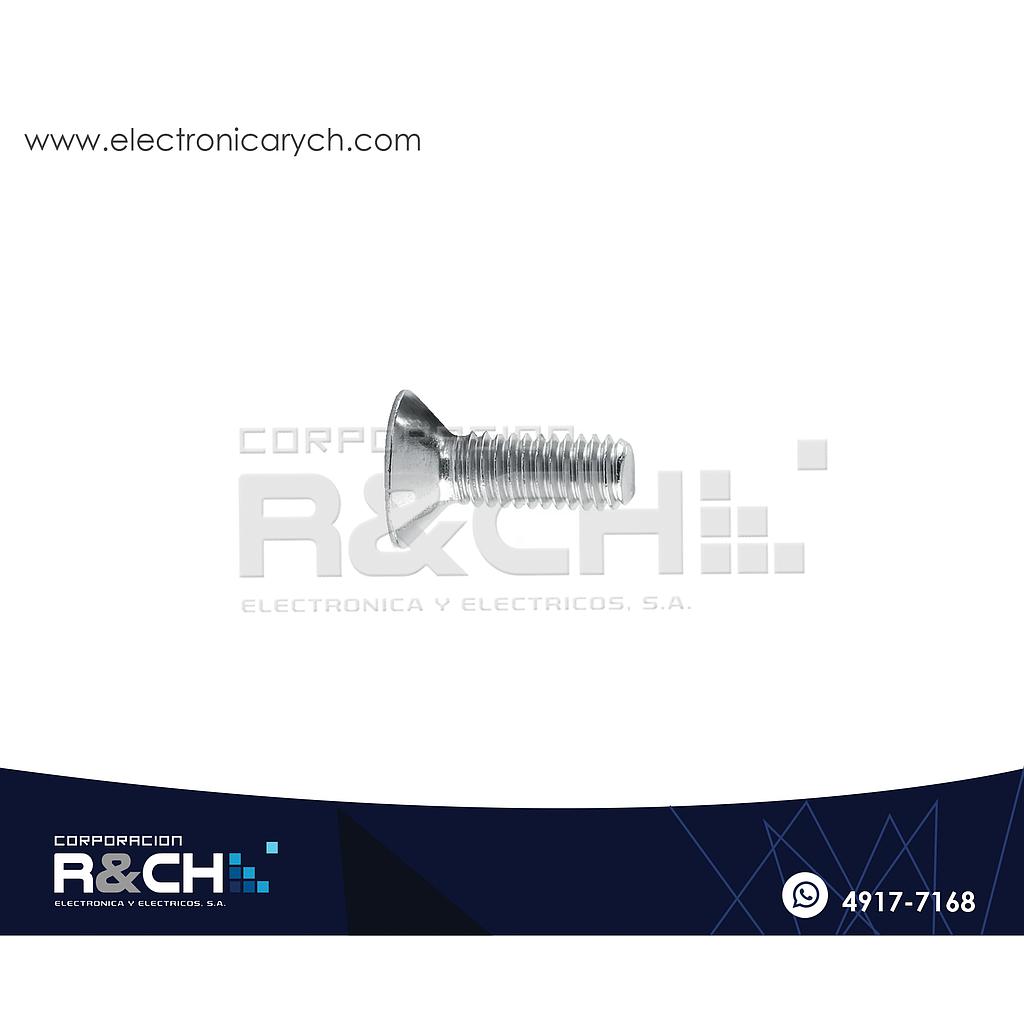 TOR-P425 Tornillo M4x25mm Cabeza Plana