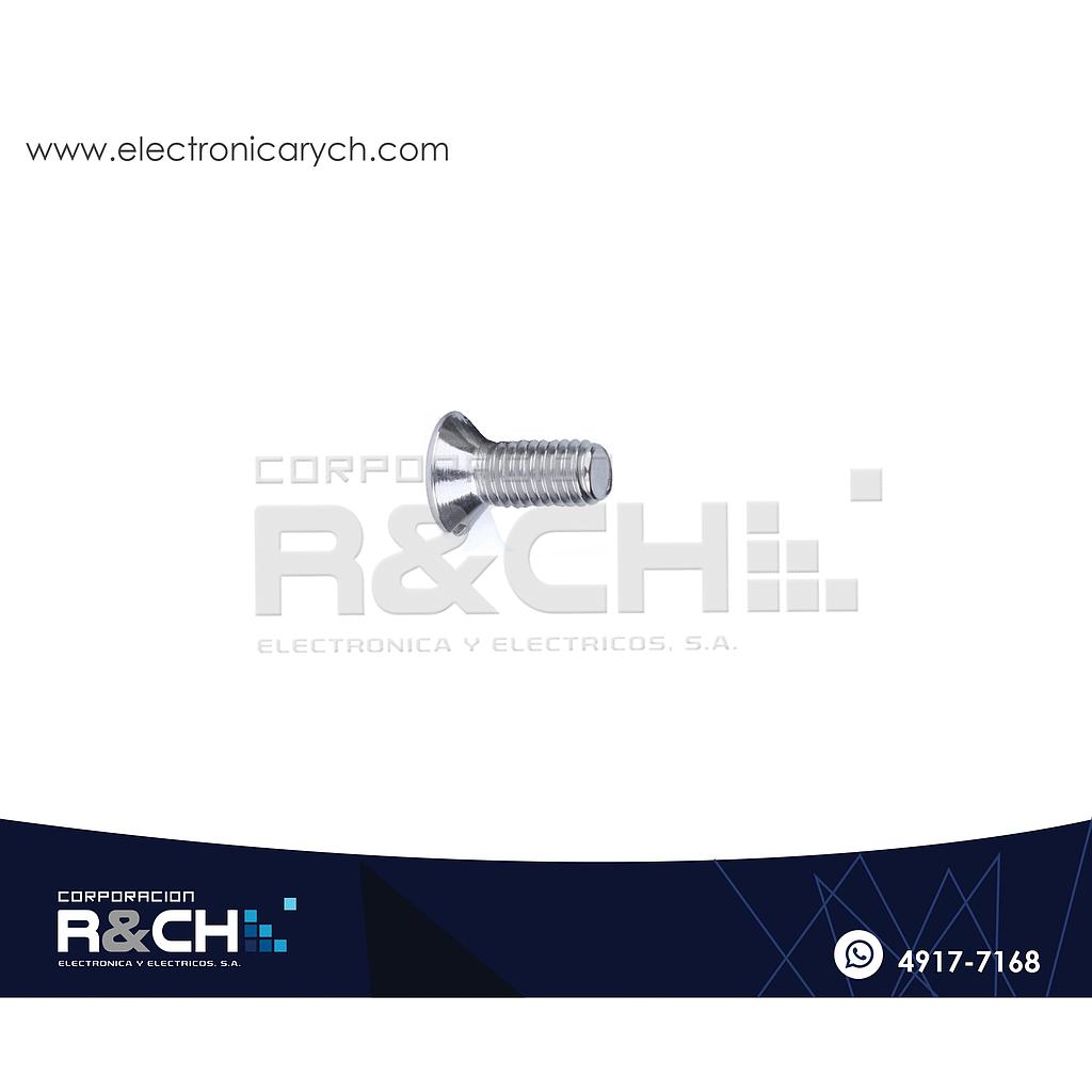 TOR-P408 Tornillo M4x8mm Cabeza Plana
