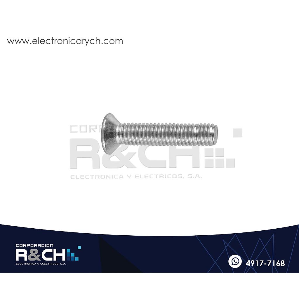 TOR-P316 Tornillo M3x16mm Cabeza Plana