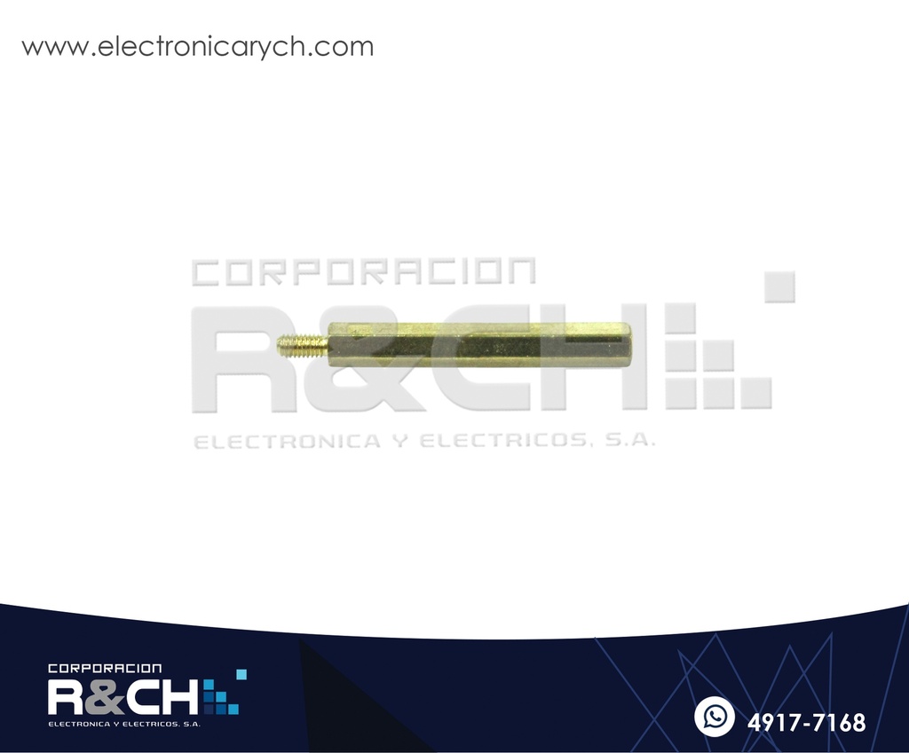 TN-35 Espaciador Dorado 35mm con Tornillo 6mm