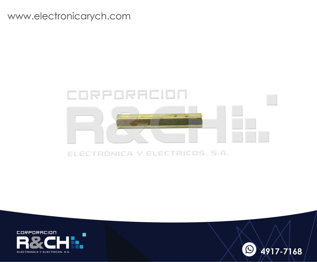 TN-30 Espaciador Dorado 30mm con Tornillo 6mm