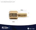 TN-05 Espaciador Dorado 5mm con Tornillo 6mm