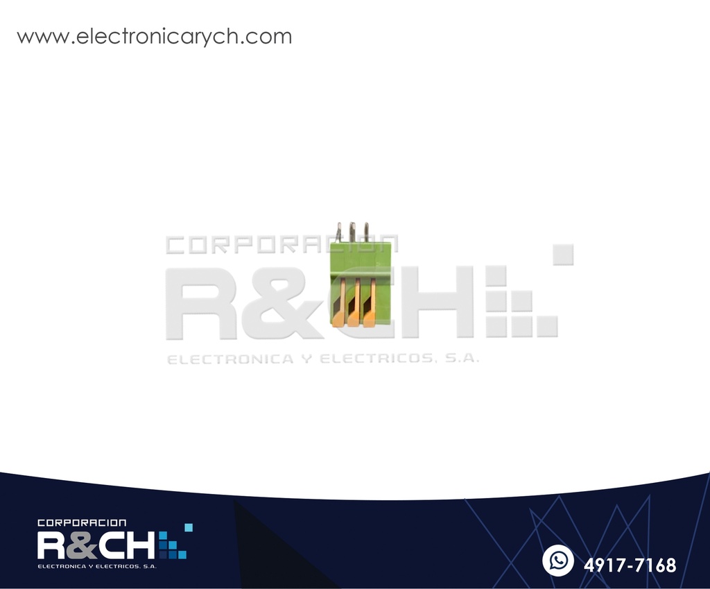TN-413V Terminal Block 3 Polos Vertical Tipo Presion