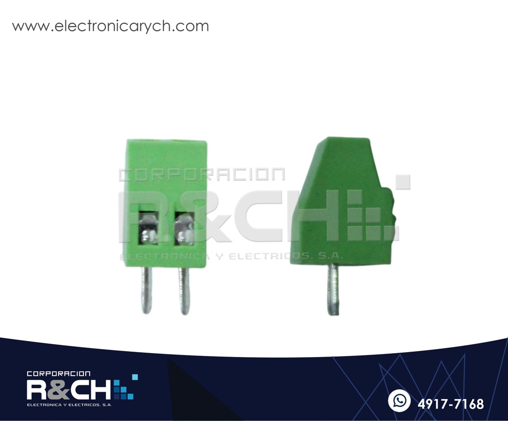 TN-2542 Terminal Block 2 Polos 2.54mm Verde