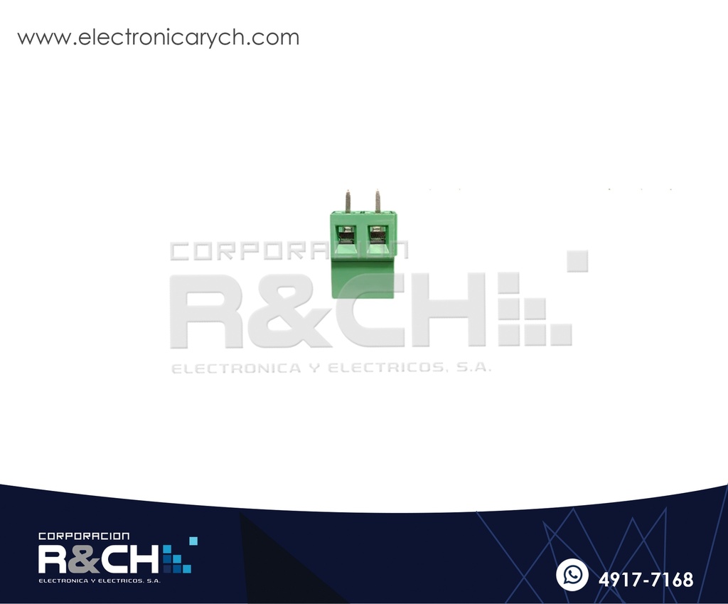 TN-128582 Terminal Block 2 Polos 5.08mm Verde