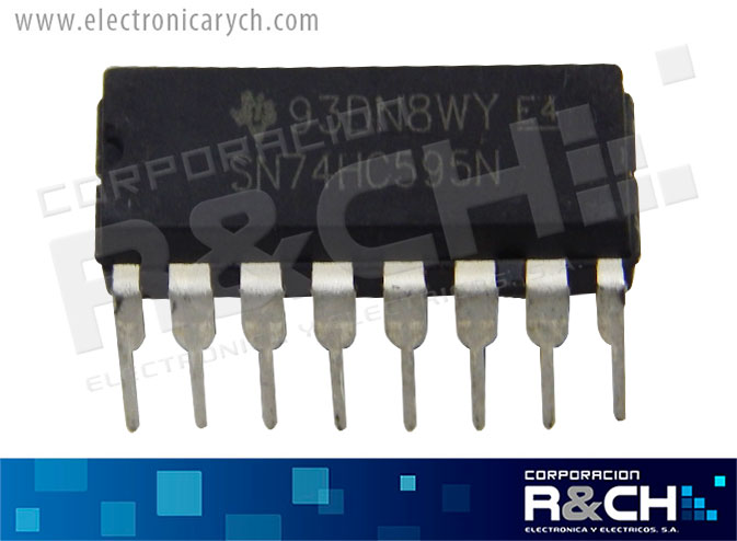 NTE74HC595 CMOS shift registro 8-bit seri-p