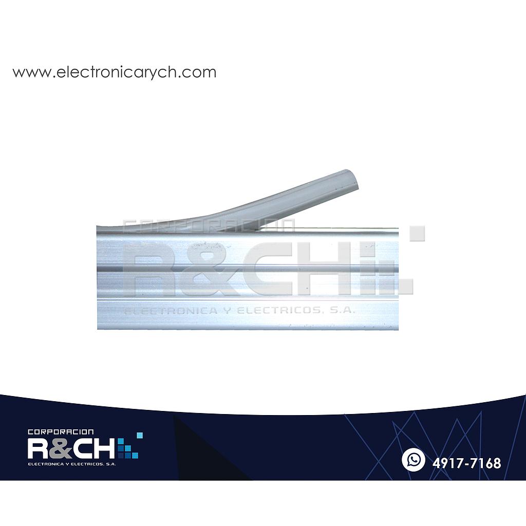 PF-620G Sello o Covertor Gris para Perfil 2020 plastico 6mm 1 metro